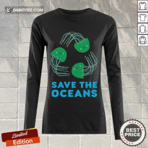 Nice Jellyfish Save The Oceans Long-sleeved