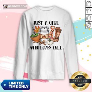 Nice Just A Girl Worker Who Loves Fall Long-sleeved