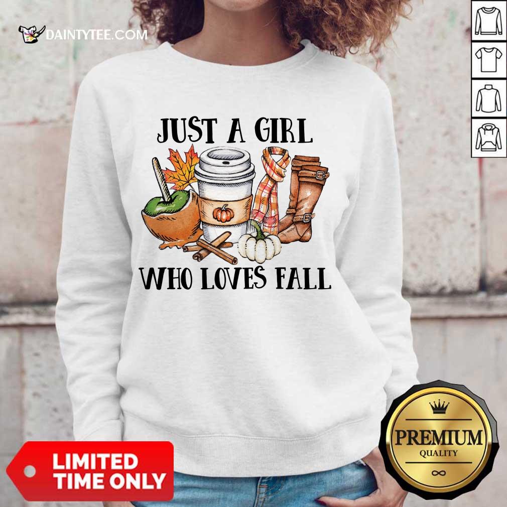 Nice Just A Girl Worker Who Loves Fall Sweater Nice Just A Girl Worker Who Loves Fall Sweater