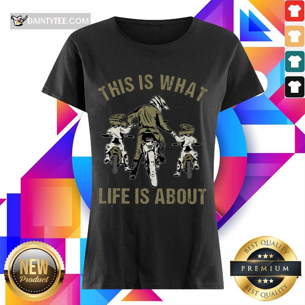 Nice Motocross Father And Sons This Is What Life Is About Ladies Tee Nice Motocross Father And Sons This Is What Life Is About Ladies Tee