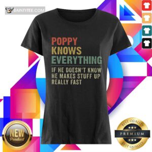 Nice Poppy Knows Everything Vintage Ladies Tee