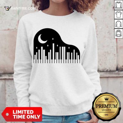Original Piano And Night City Sweater