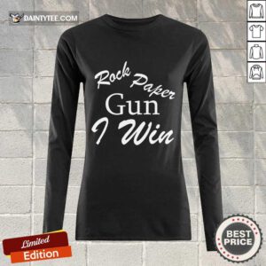 Original Rock Paper Gun I Win Long-sleeved