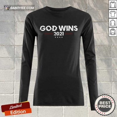 Premium God Wins 2021 Long-sleeved