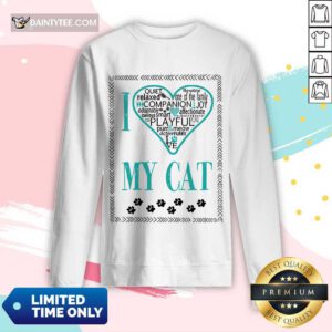 Premium I Love My Cat Long-sleeved