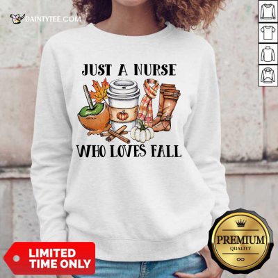Premium Just A Nurse Worker Who Loves Fall Sweater