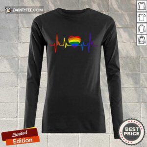 Premium LGBT Pride Heartbeat Long-sleeved
