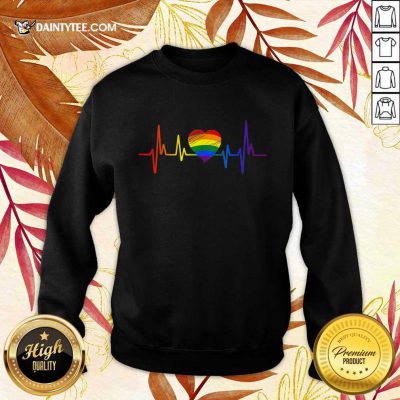 Premium LGBT Pride Heartbeat Sweater