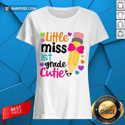 Premium Little Miss 1st Grade Cutie Ladies Tee