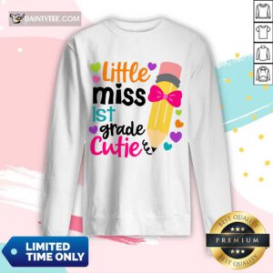 Premium Little Miss 1st Grade Cutie Long-sleeved