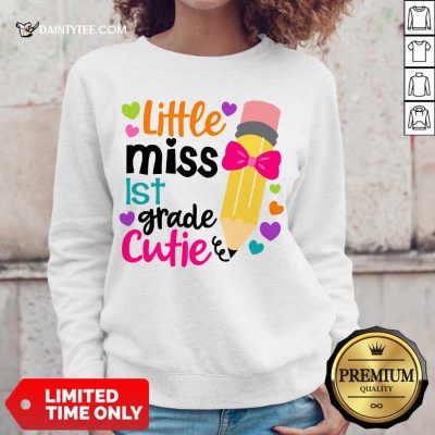 Premium Little Miss 1st Grade Cutie Sweater