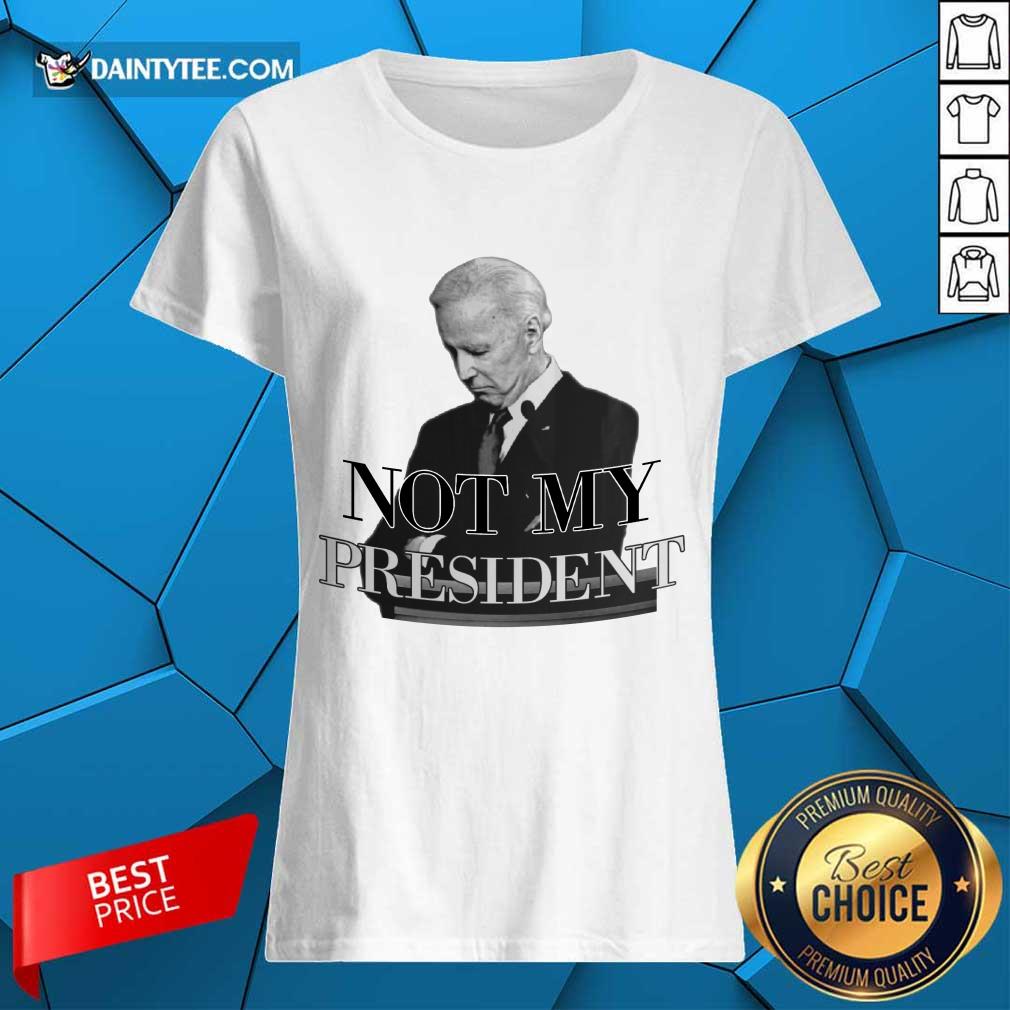 Pretty Biden Not My President Ladies Tee Pretty Biden Not My President Ladies Tee