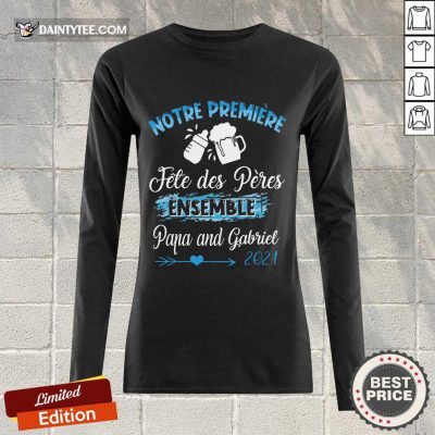 Top Notre Première Fête Des Pères Ensemble 2021 Long-sleeved
