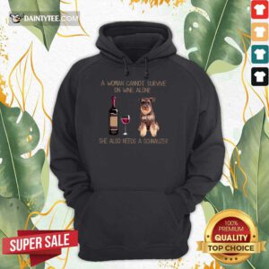 Wine Alone Needs A Schnauzer Hoodie