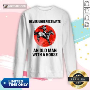 An Old Man With A Horse Long-sleeved