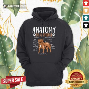 Anatomy Of A Pitbull Hoodie
