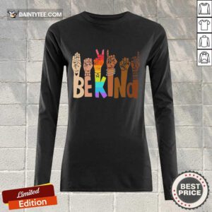 Be Kind Skin Color LGBT Long-sleeved