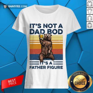 Bear Beer Dad Bod Father Figure Ladies Tee