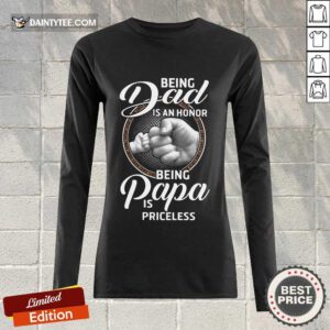 Being Dad Papa Is Priceless Father’s Day Long-sleeved