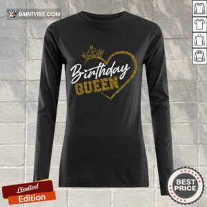 Birthday Queen Heart Long-sleeved