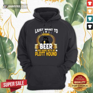 Black Cat I Just Want To Drink Beer Hoodie