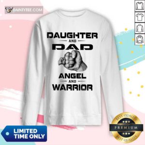 Daughter And Dad Angel And Warrior Long-sleeved