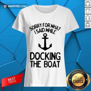 Docking The Boat Anchor Ladies Tee