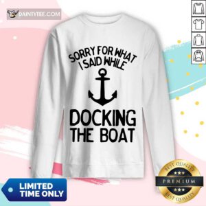 Docking The Boat Anchor Long-sleeved