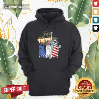 Freedom Shiba Inu Statue Of Liberty USA Flag Hoodie