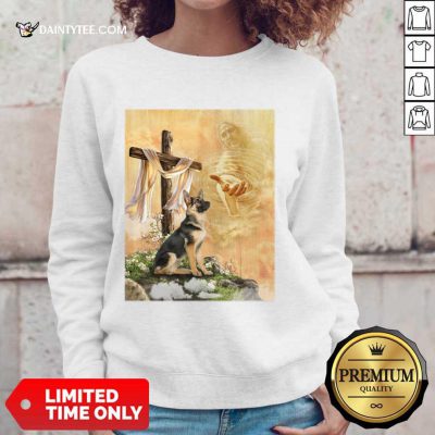 German Shepherd God Hand Sweater