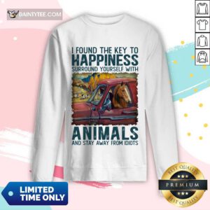 Horse I Found The Key To Happiness Long-sleeved