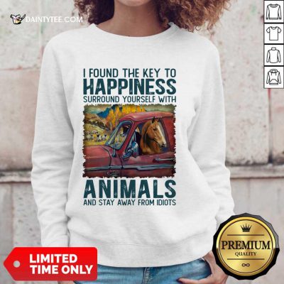 Horse I Found The Key To Happiness Sweater