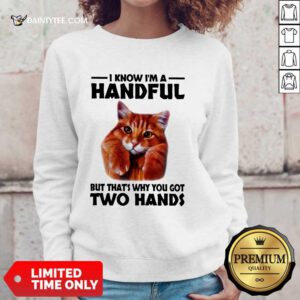 I Know I'm A Handful Cat Sweater