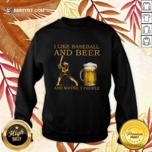 I Like Baseball And Beer Sweater