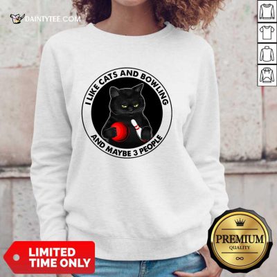 I like Cats And Bowling Sweater