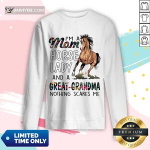 I'm A Mom Horse Lady Great Grandma Long-sleeved