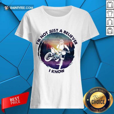 I'm Not Just A Believer Motocross Ladies Tee