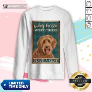 Labradoodle Why Hello Poster Long-sleeved