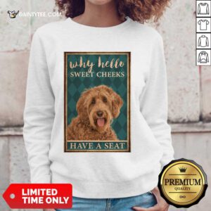 Labradoodle Why Hello Poster Sweater