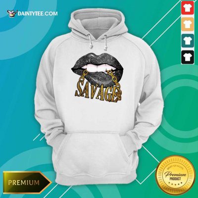 Lip Savage Black Woman Hoodie