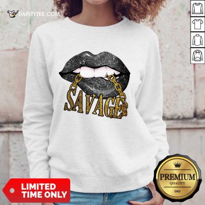 Lip Savage Black Woman Sweater