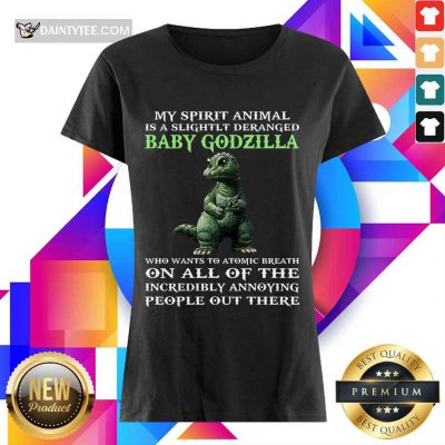 My Spirit Animal Baby Godzilla Ladies Tee