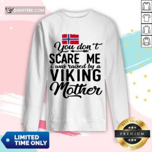 Norwegian Flag Scare Me Viking Mother Long-sleeved