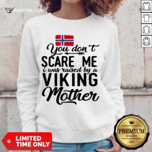 Norwegian Flag Scare Me Viking Mother Sweater