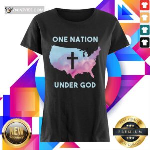 One Nation Under God Ladies Tee