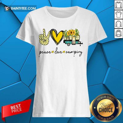 Peace Love Camping Ladies Tee