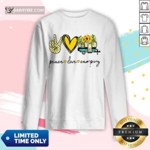 Peace Love Camping Long-sleeved
