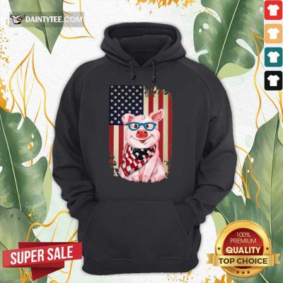 Pig American Flag Hoodie