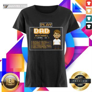 Playing Game Father Character Customize Ladies Tee