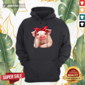 Red Bandanna Pig Hoodie